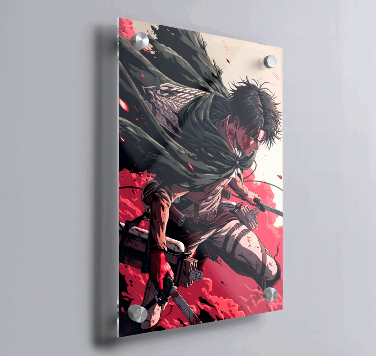 Cuadro de acrílico | Attack On Titan - Levi - 45x30cm