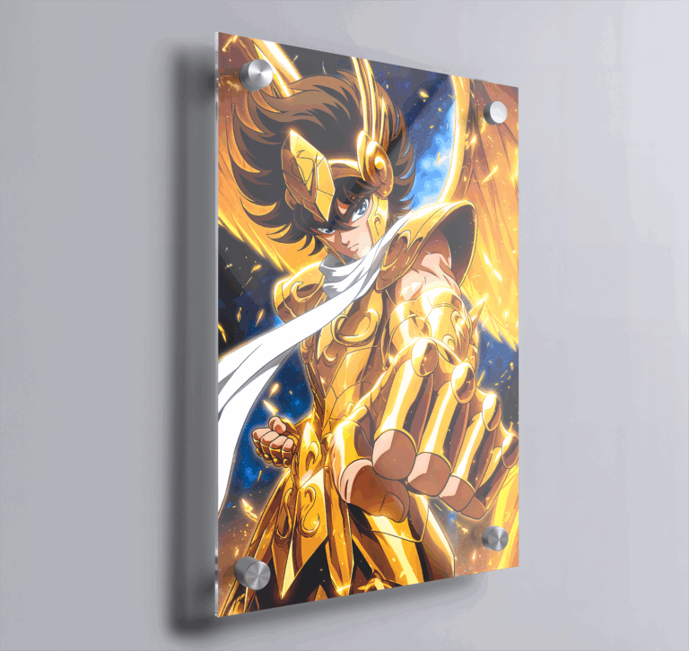 Cuadro de acrílico | Caballeros del Zodiaco - Seiya - 30x20cm